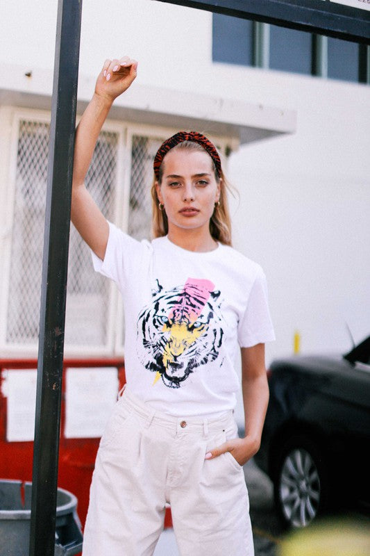 Eye of the Tiger Tee - White [S-3X]