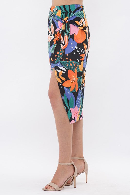 Anna Midi Skirt - Tropical [S-L]