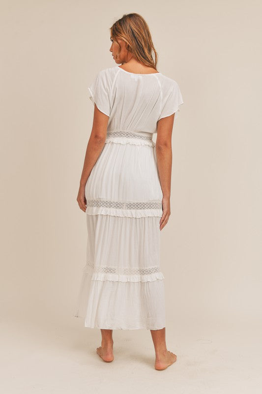 Victoria Maxi Dress - White [S-L]